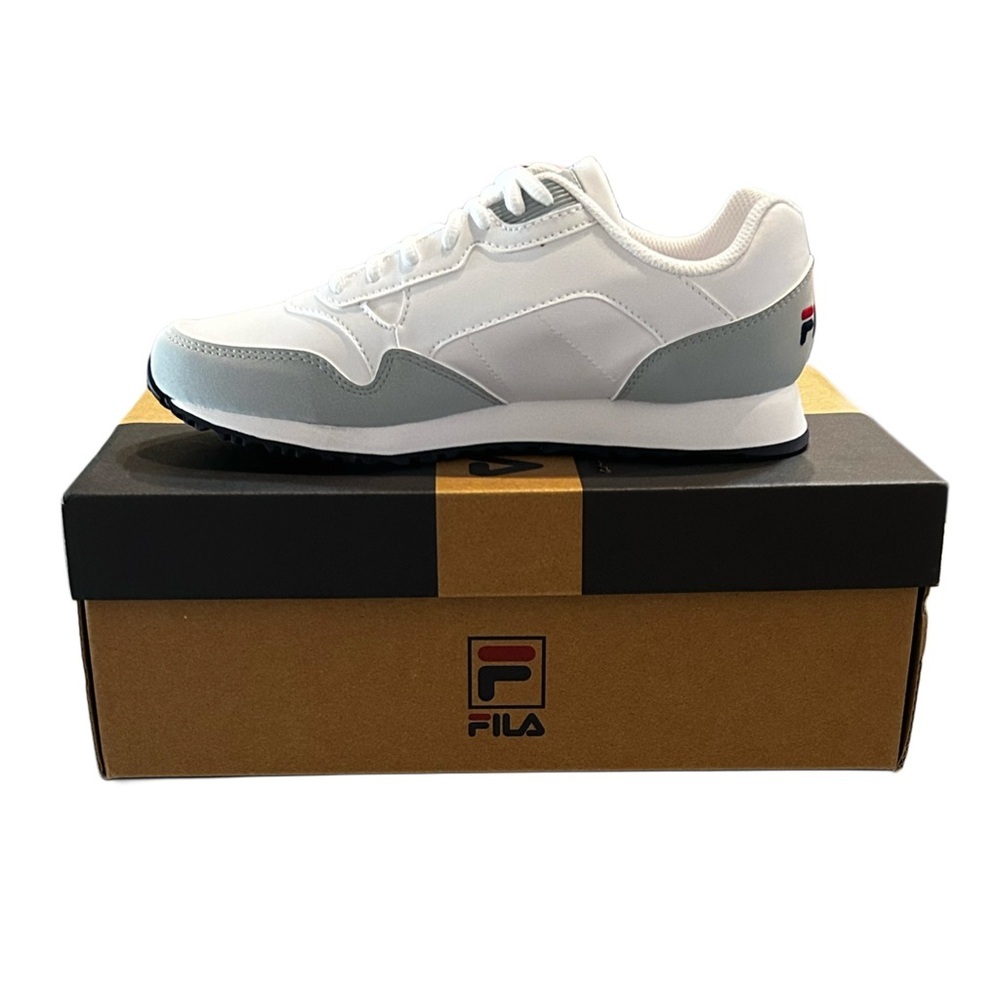 Fila Men's Classic White and Gray Sneakers - Picture 2 of 5